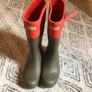Hunter boots.